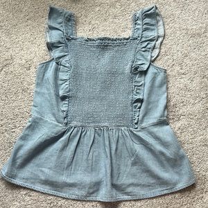 Chambray tank, old navy, size L